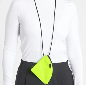 Athleta Workout Bag w/ Lanyard NEON YELLOW